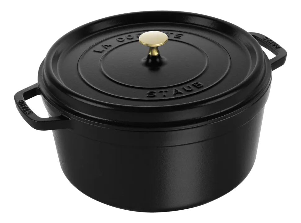 Braadpan Staub Cocotte Rond Zwart 34 cm