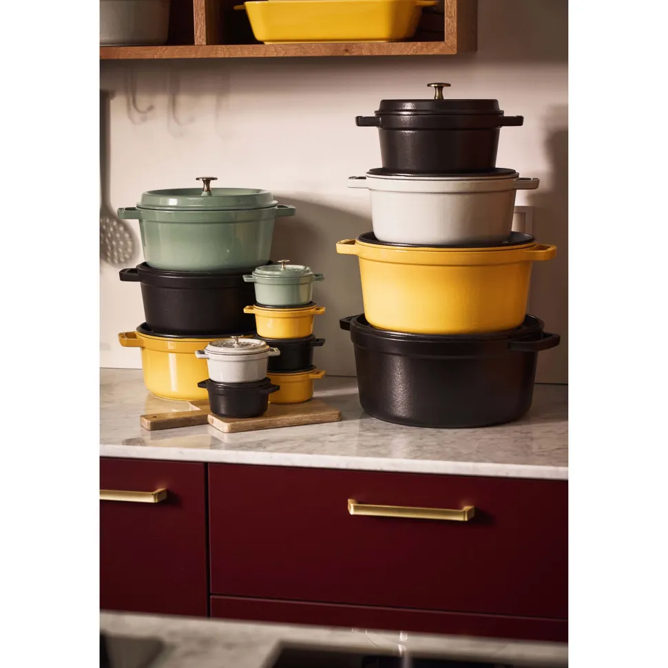 Braadpan Staub Cocotte Rond Zwart 34 cm