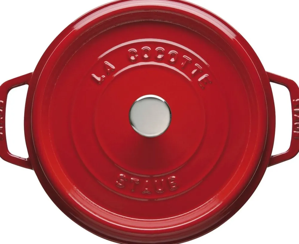 Staub Braadpan Rond Kers