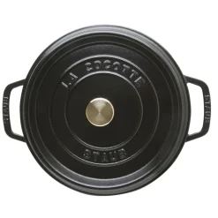 Braadpan Staub Rond Zwart 24 cm