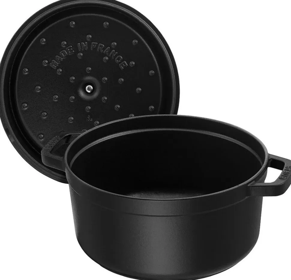 Braadpan Staub Rond Zwart 28 cm