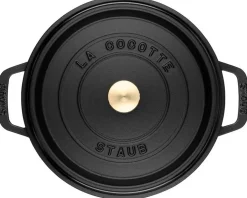 Braadpan Staub Rond Zwart 28 cm
