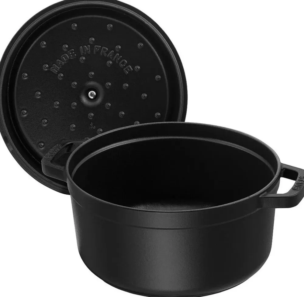 Staub Braadpan Rond Zwart Clearance