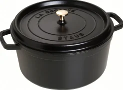 Staub Braadpan Rond Zwart Clearance