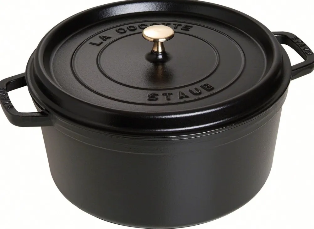 Staub Braadpan Rond Zwart Clearance