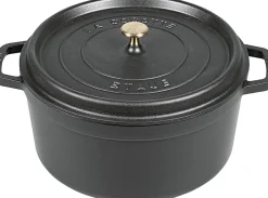 Staub Braadpan Rond Zwart Clearance