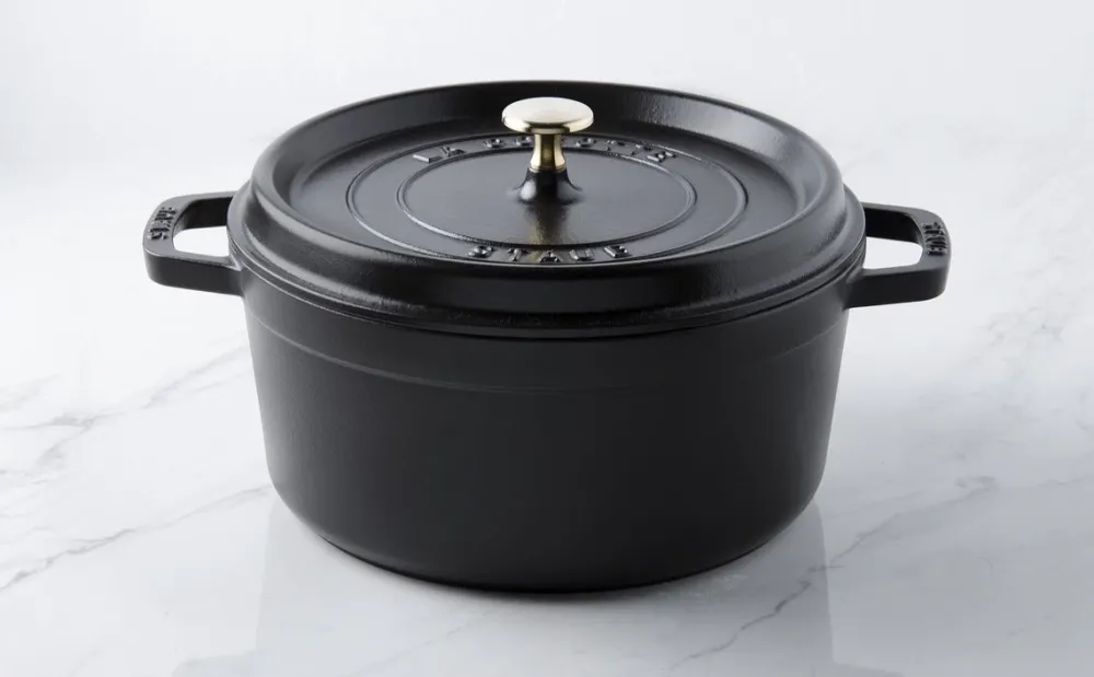 Staub Braadpan Rond Zwart Clearance