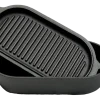Braadpan Valhal Outdoor Gietijzer met Grill Deksel Ovaal 2 L