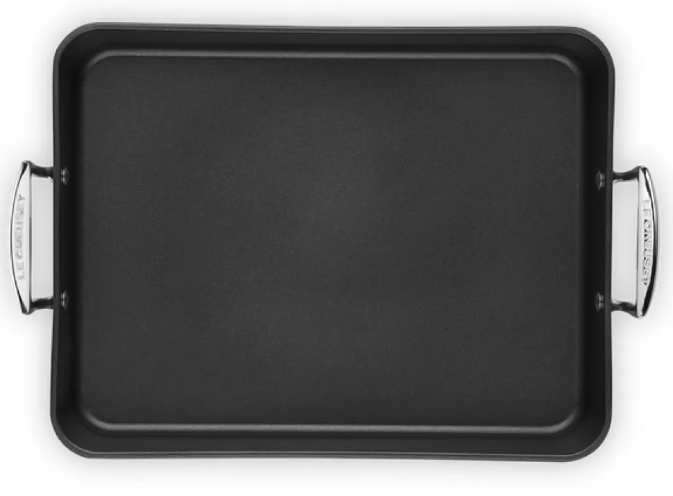 Braadslede Le Creuset Les Forgées Zwart 35 cm