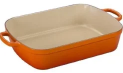 Braadslede Le Creuset Rechthoekig Oranjerood 33 x 26 cm
