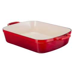 Le Creuset Braadslede Rechthoekig Kersenrood Outlet