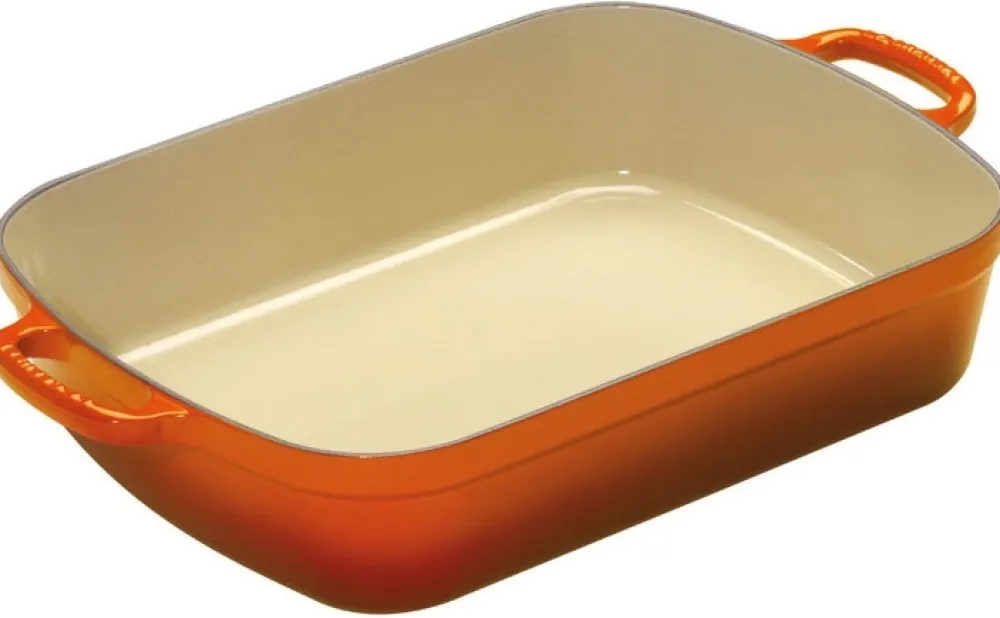 Le Creuset Braadslede Rechthoekig Oranjerood