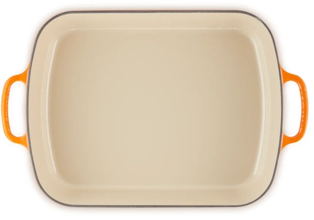 Le Creuset Braadslede Rechthoekig Oranjerood