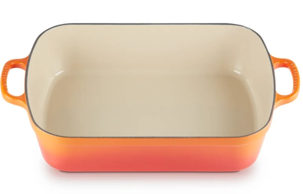 Le Creuset Braadslede Rechthoekig Oranjerood