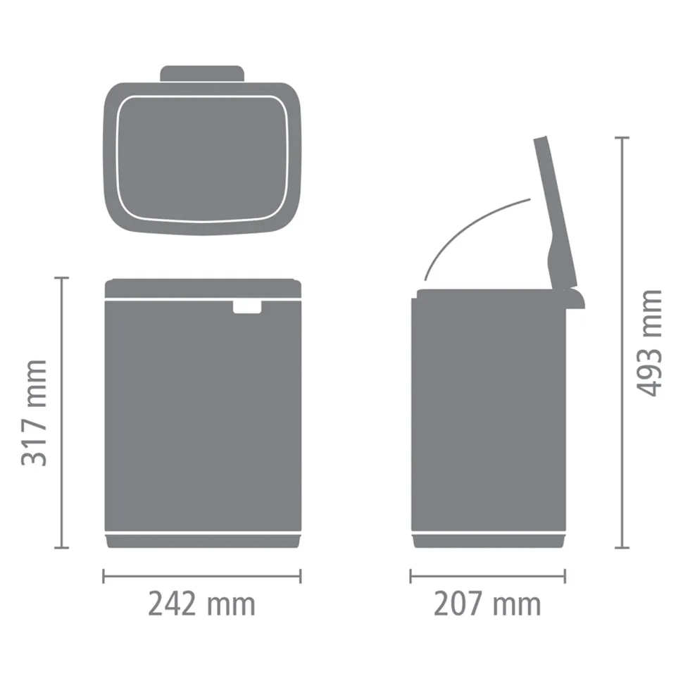 Brabantia Bo Afvalemmer 7 L - Dreamy Blue