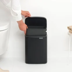 Brabantia Bo Afvalemmer - Matt Black Clearance