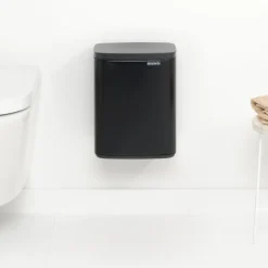 Brabantia Bo Afvalemmer - Matt Black Clearance