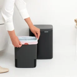 Brabantia Bo Afvalemmer - Matt Black Clearance
