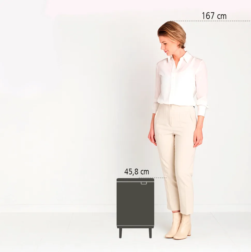 Brabantia Bo Hi Afvalemmer 12 L - White