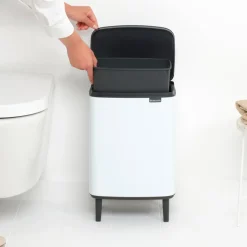 Brabantia Bo Hi Afvalemmer 12 L - White