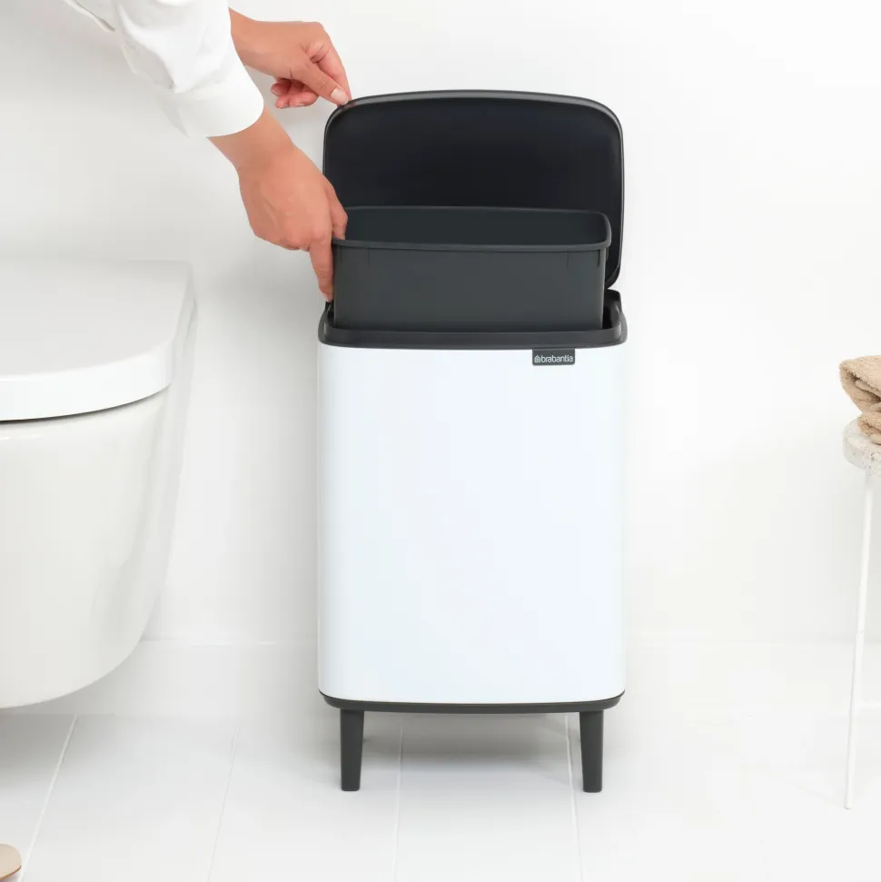 Brabantia Bo Hi Afvalemmer 12 L - White