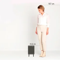 Brabantia Bo Hi Afvalemmer - White Online