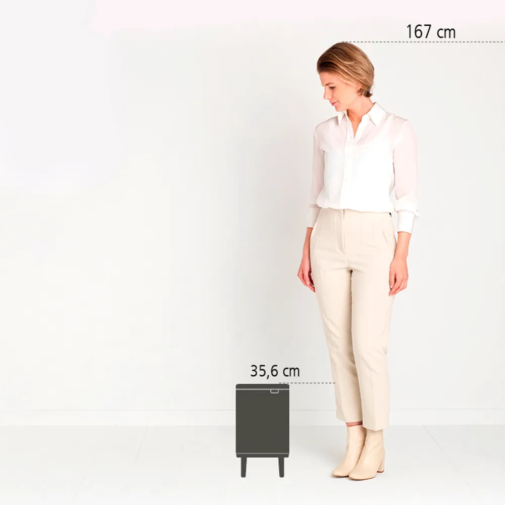 Brabantia Bo Hi Afvalemmer - White Online