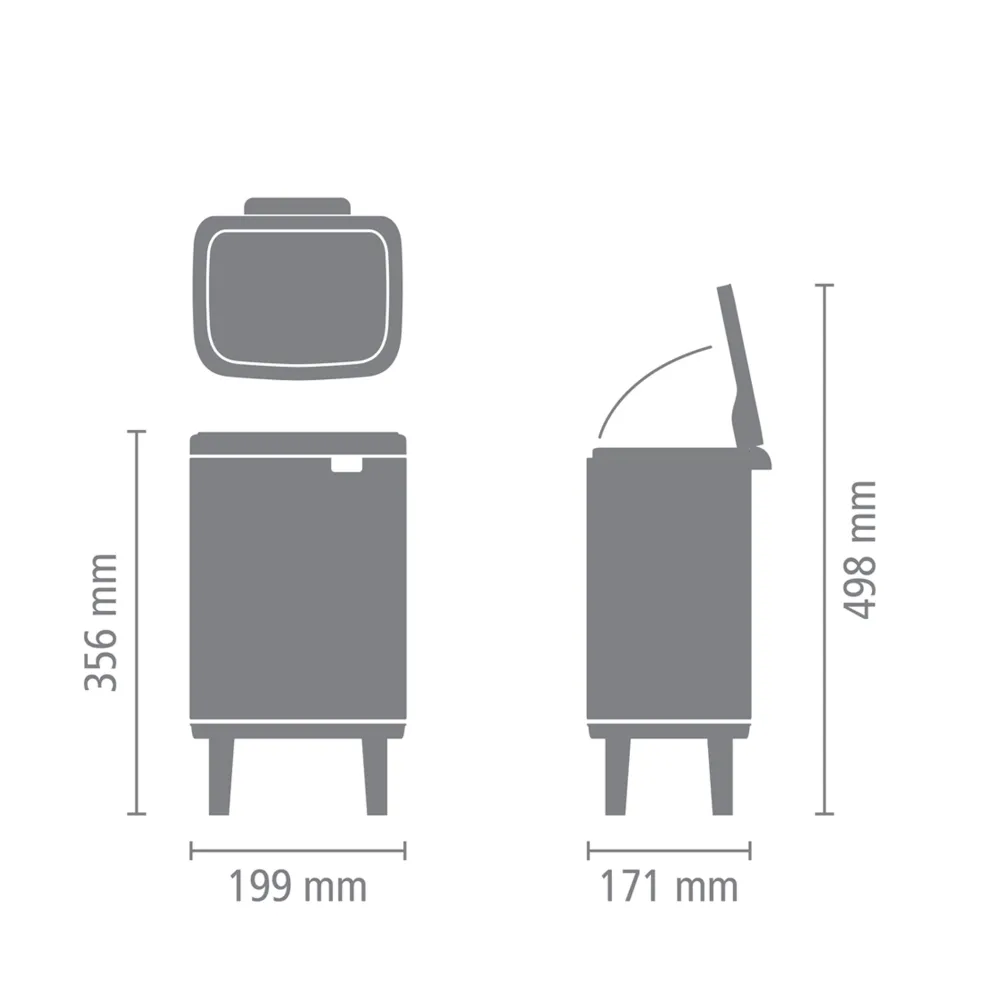 Brabantia Bo Hi Afvalemmer - White Online