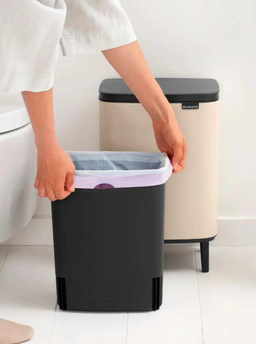 Brabantia Bo Hi Prullenbak Soft Beige 12 liter
