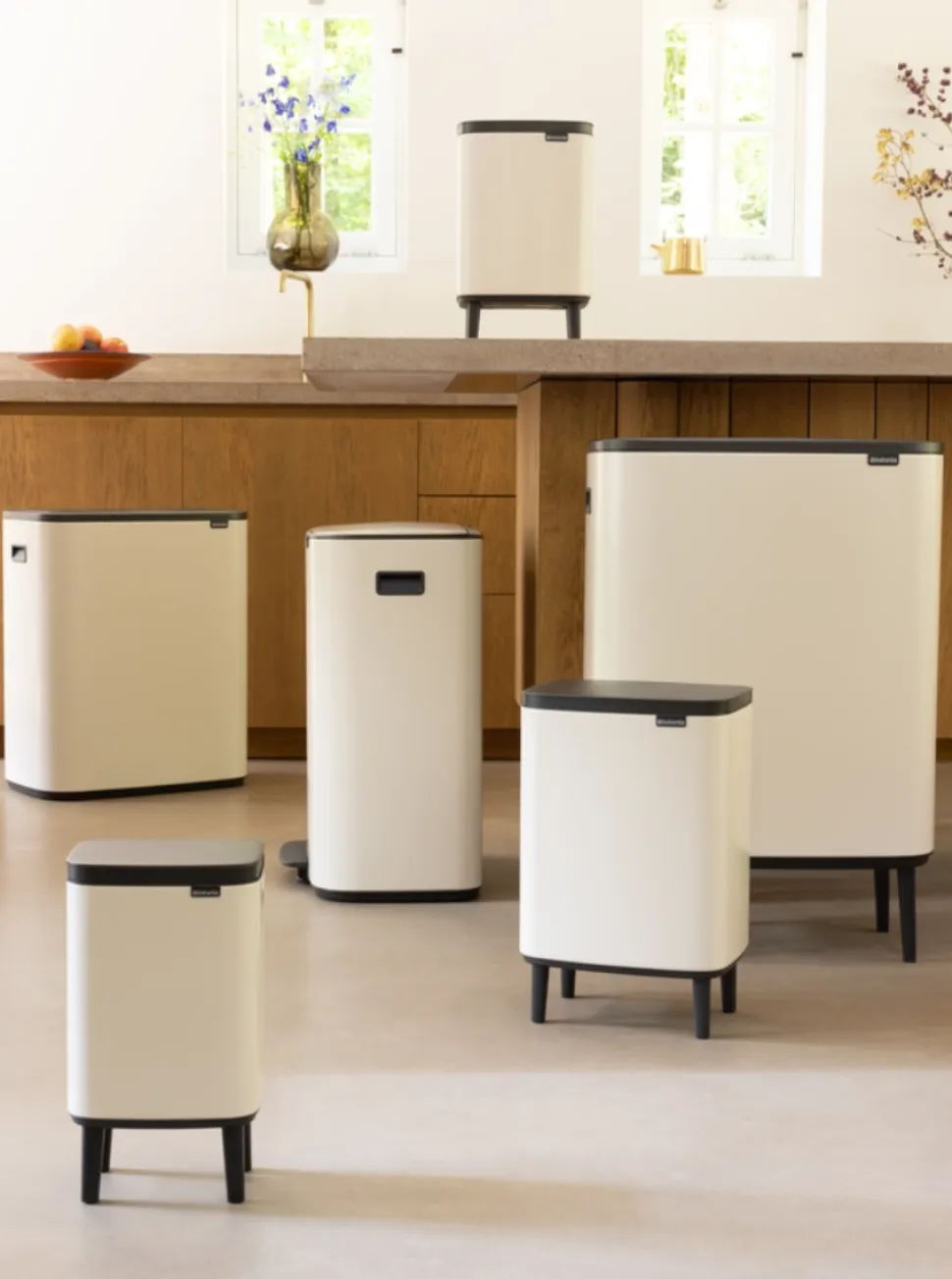 Brabantia Bo Hi Prullenbak Soft Beige 12 liter