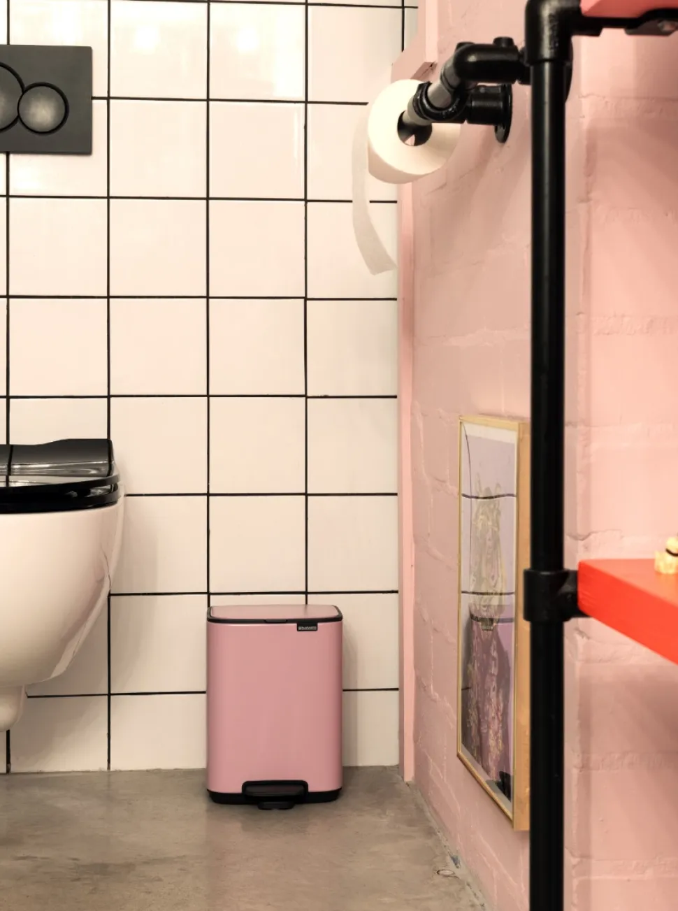 Brabantia Bo Pedaalemmer Lilac Pink 7 liter