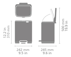 Brabantia Bo Pedaalemmer Lilac Pink 7 liter