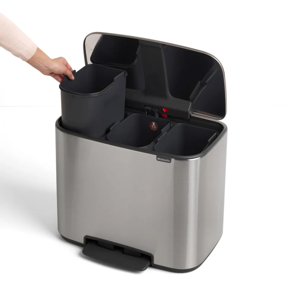 Brabantia Bo Pedaalemmer 33 Liter (3x11 Liter) - 232012