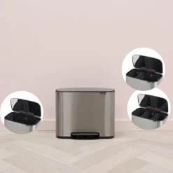 Brabantia Bo Pedaalemmer 33 Liter (3x11 Liter) - 232012
