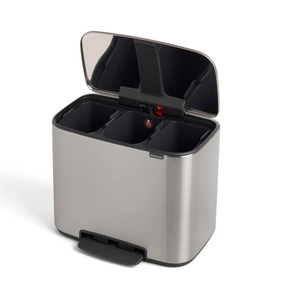 Brabantia Bo Pedaalemmer 33 Liter (3x11 Liter) - 232012