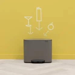 Brabantia Bo Pedaalemmer 33 Liter (3x11 Liter) - 232010 Hot