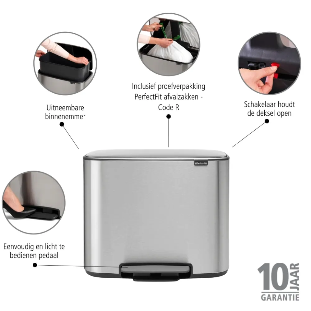 Brabantia Bo Pedaalemmer 36 Liter - 231996 Hot