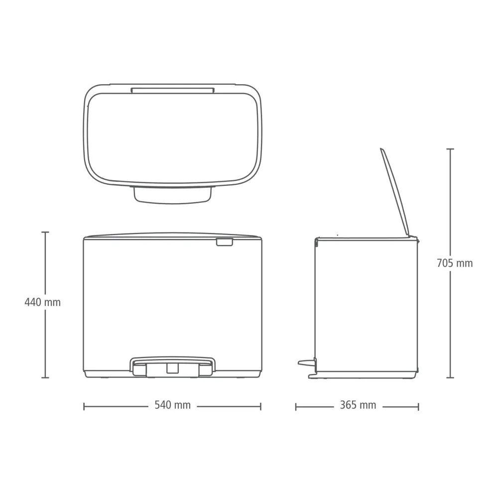 Brabantia Bo Pedaalemmer 36 Liter - 231996 Hot