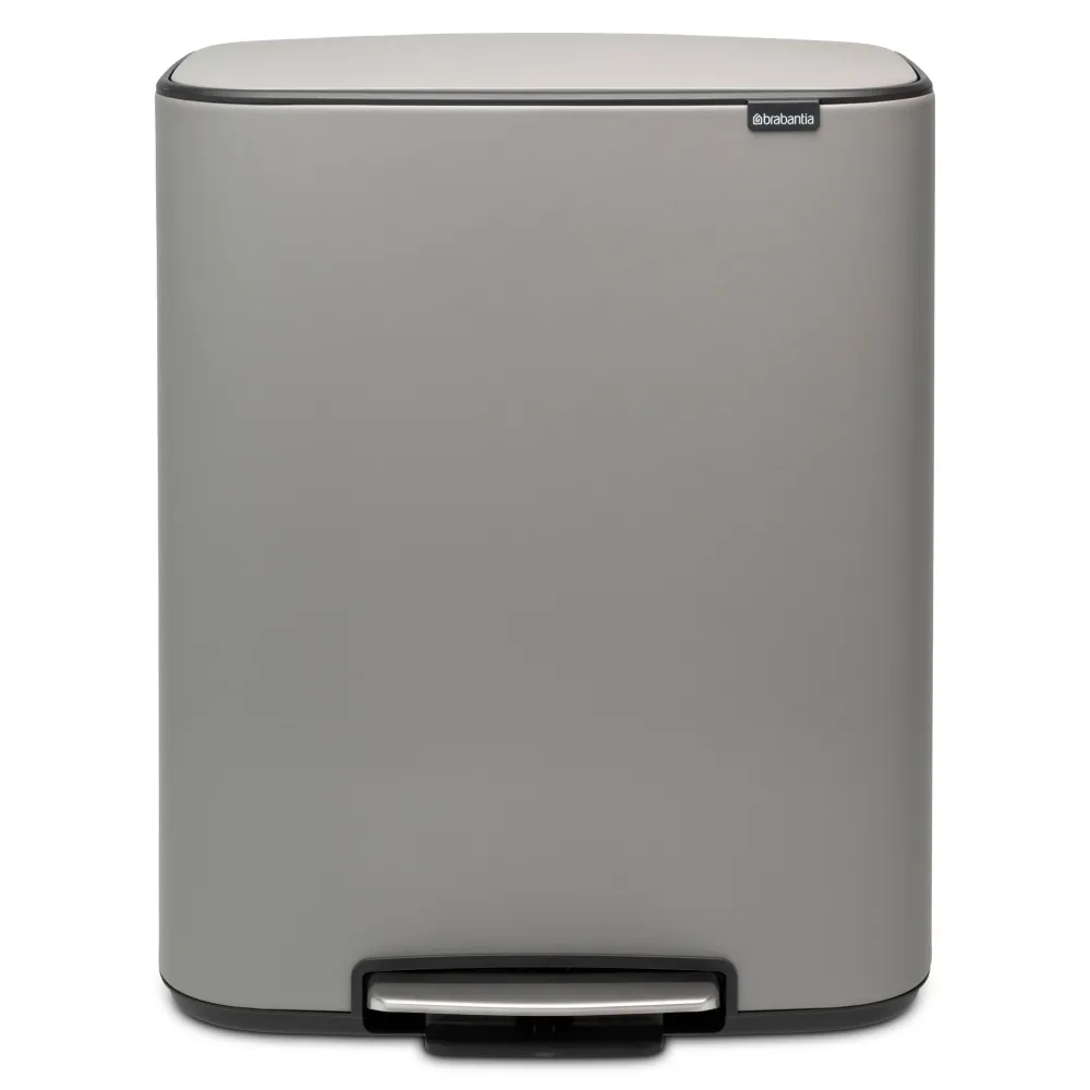 Brabantia Bo Pedaalemmer 60 Liter - Mineral Concrete Grey New