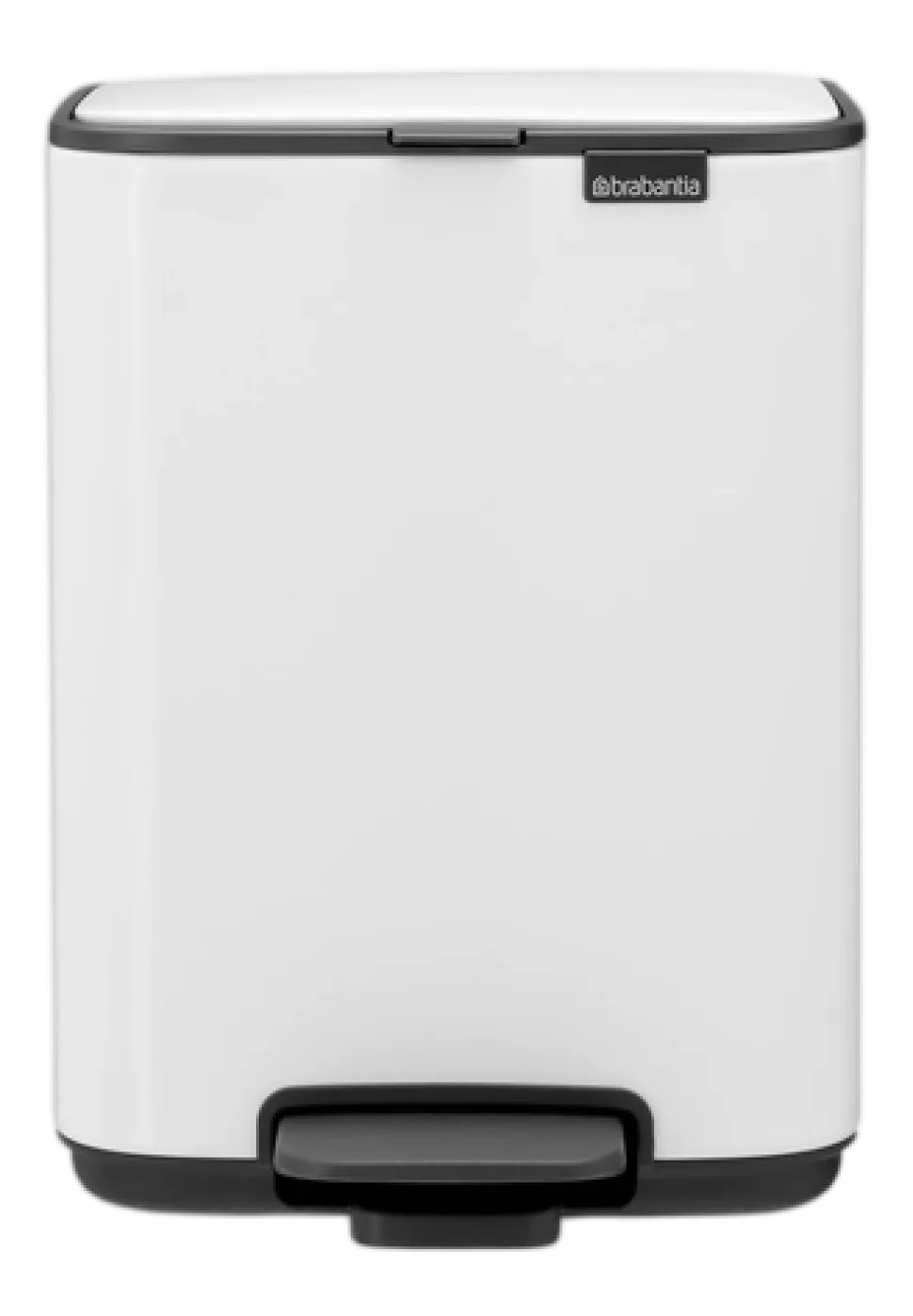 Brabantia Bo Pedaalemmer 4L, kunststof binnenemmer - White