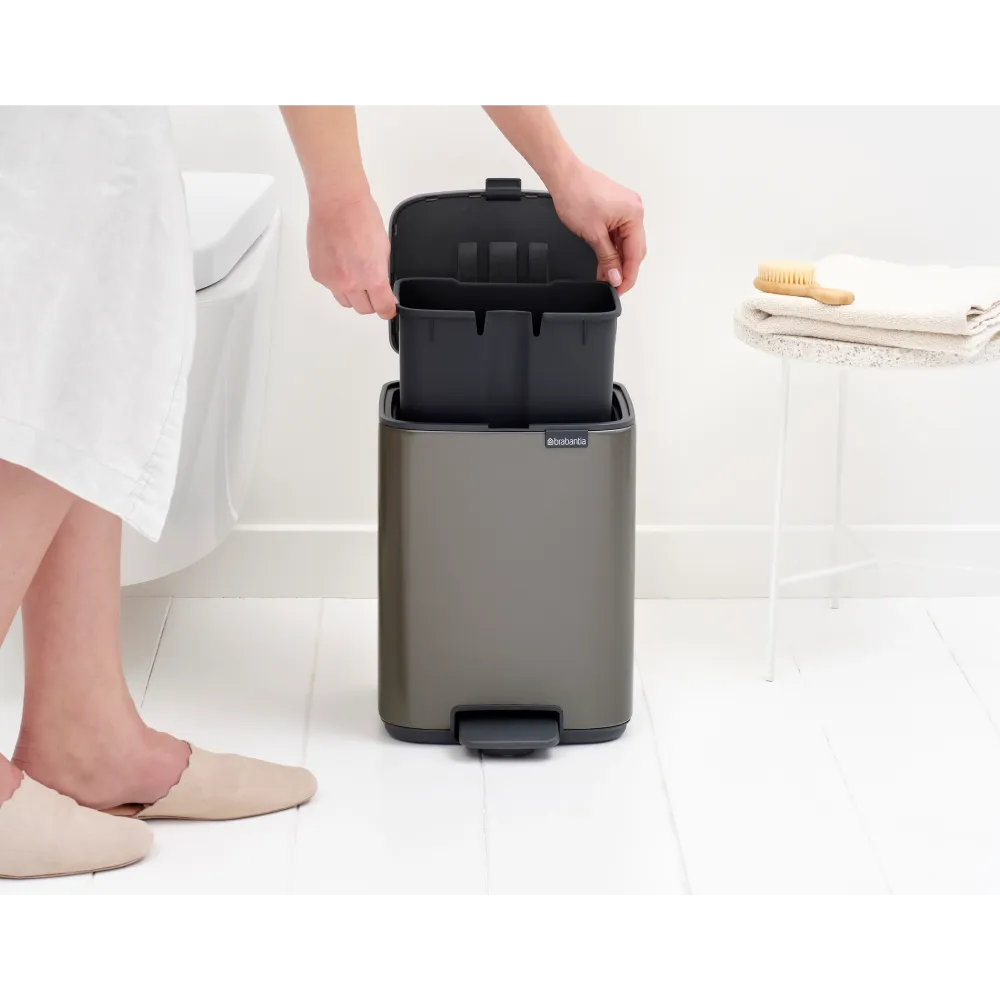 Brabantia Bo Pedaalemmer kunststof binnenemmer - Platinum Online