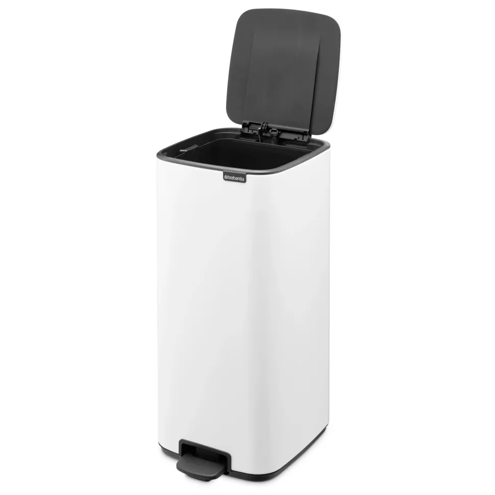 Brabantia Bo Pedaalemmer 30L, kunststof binnenemmer - White