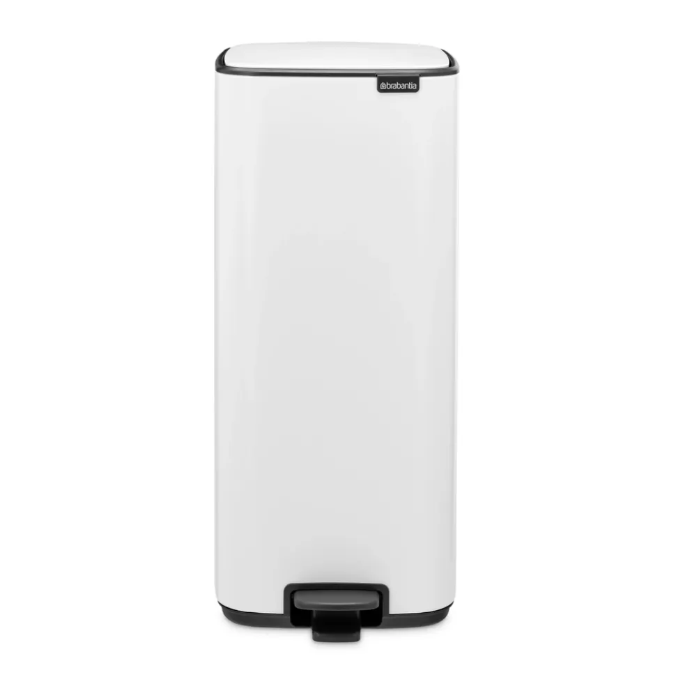 Brabantia Bo Pedaalemmer 30L, kunststof binnenemmer - White
