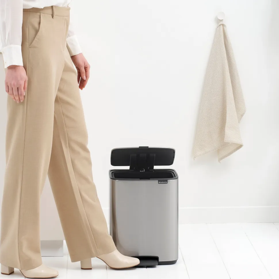 Brabantia Bo Pedaalemmer 12 L - Matt Steel