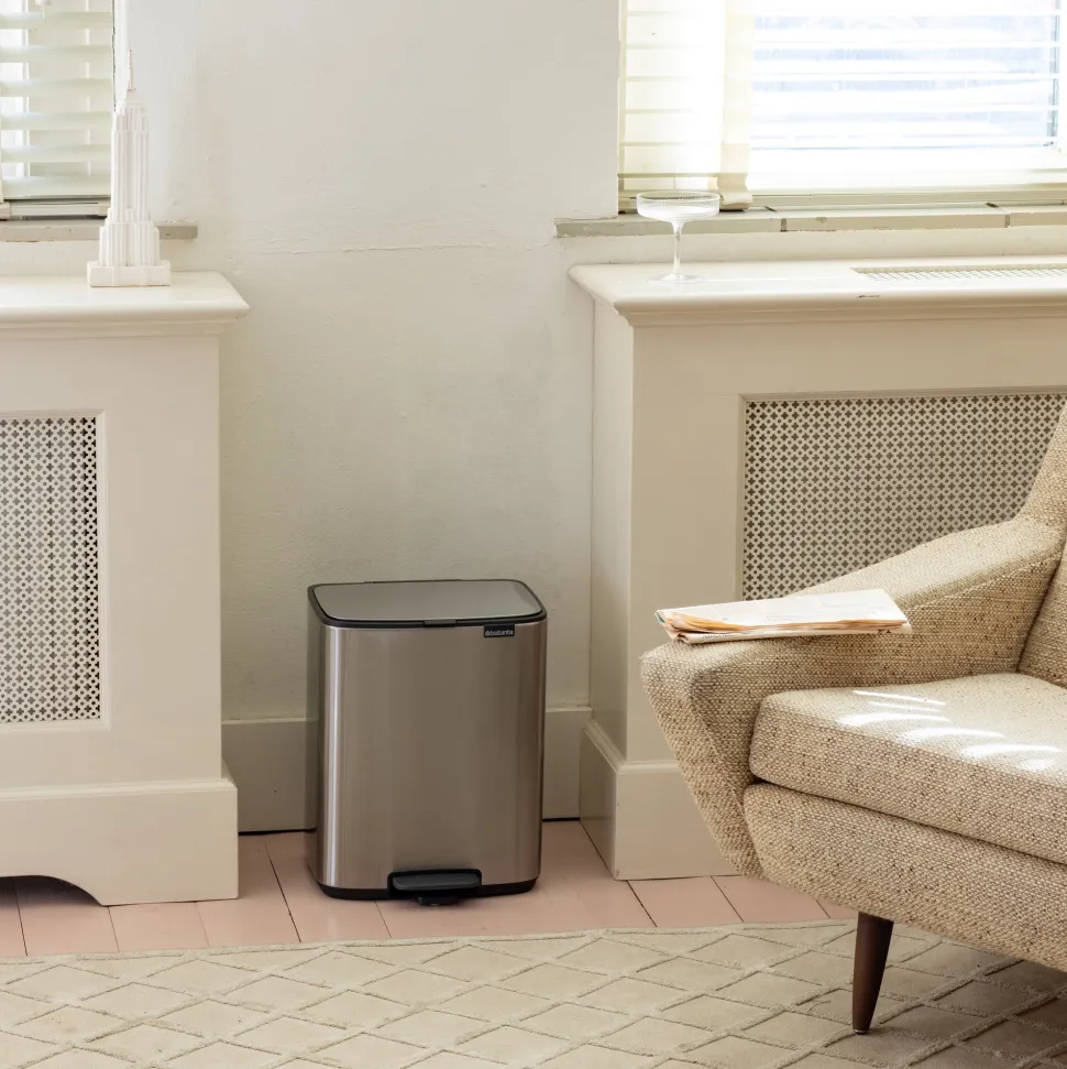 Brabantia Bo Pedaalemmer 12 L - Matt Steel