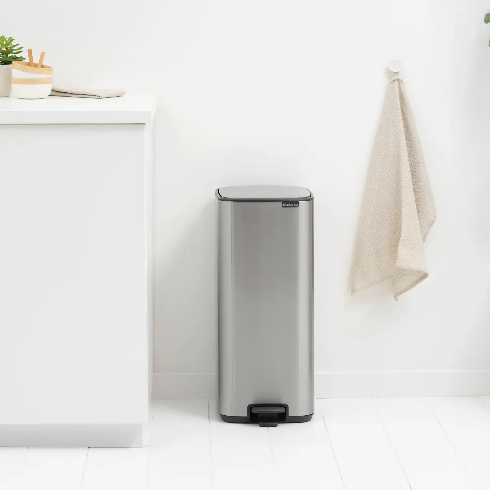 Brabantia Bo Pedaalemmer 30 L - Matt Steel