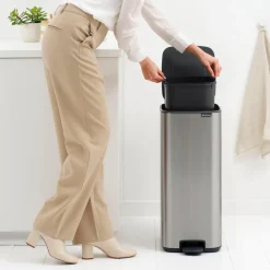 Brabantia Bo Pedaalemmer 30 L - Matt Steel