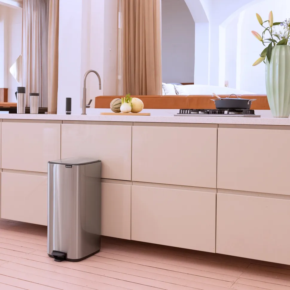 Brabantia Bo Pedaalemmer 30 L - Matt Steel