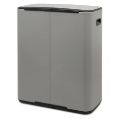 Brabantia Bo Pedaalemmer 2 x 30 L - Mineral Concrete Grey