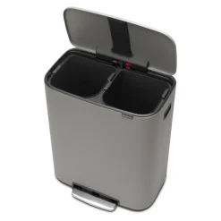 Brabantia Bo Pedaalemmer 2 x 30 L - Mineral Concrete Grey